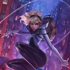 Spider-Gwen Unmasked Variant Marvel Comics Art Print unframed by Sideshow Collectibles